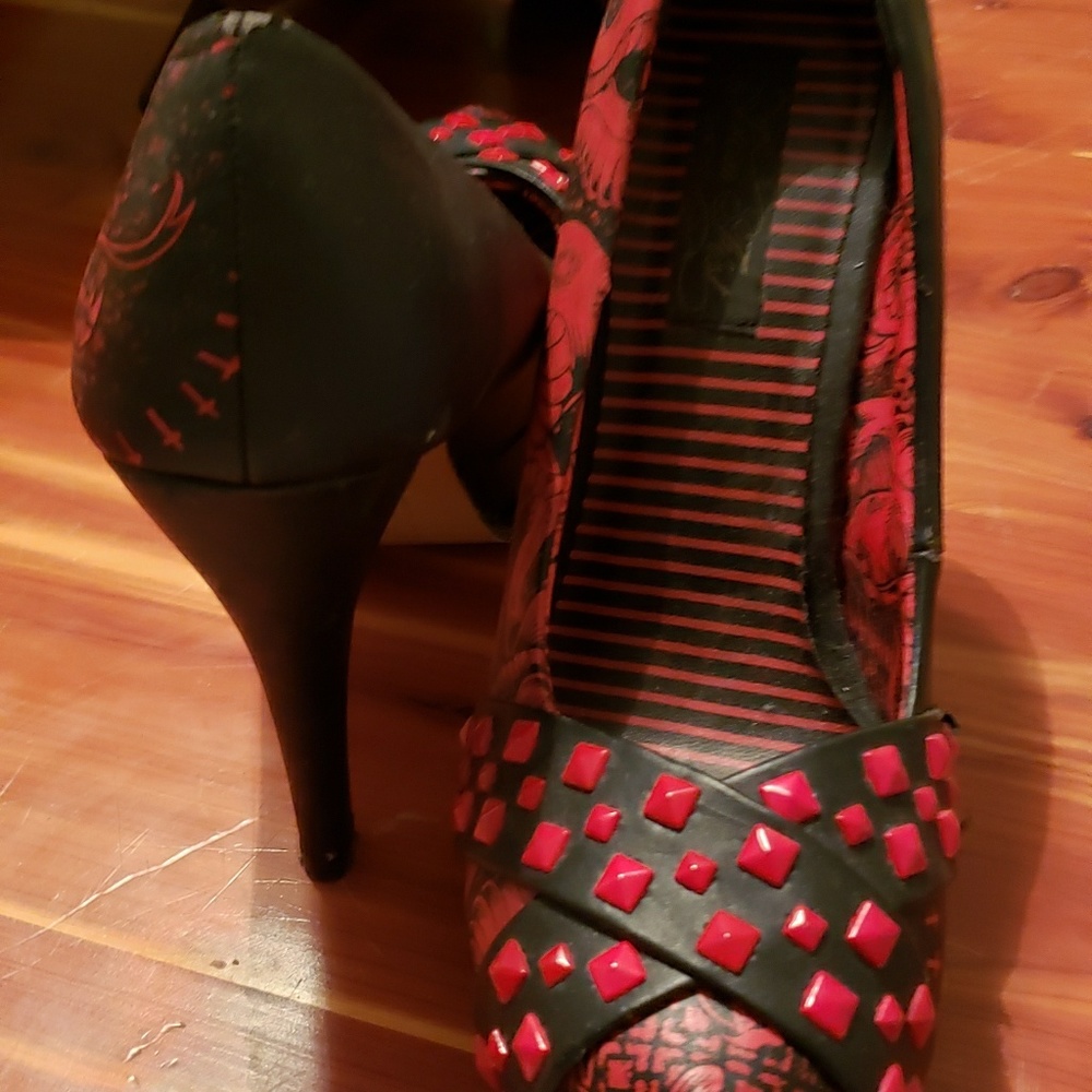 Black and red iron fist